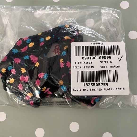 Madewell Solid & Striped Elsa Bikini Bottom Floral ND593 - Picture 9 of 10